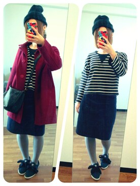 umiさん（レディース・152cm）の冬コーディネート