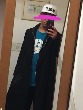 「アイテム（チェスターコート）」を使った、長田一希さん（メンズ・170cm・10代）の冬コーディネート