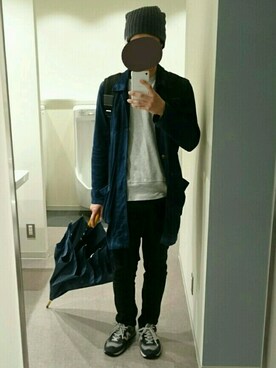 「スエット」｜「アイテム（トレンチコート）」を使った、yuuukimanさん（メンズ・173cm）の春コーディネート