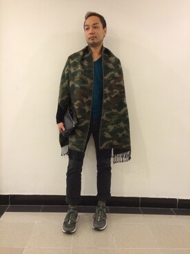 「initial（イニシャル）のアイテム（ブルゾン）」を使った、k1amさん（メンズ・168cm）の冬コーディネート