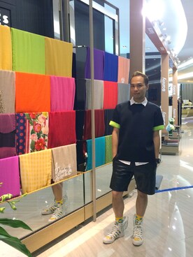 「initial（イニシャル）のアイテム（シャツ/ブラウス、ホワイト系）」を使った、k1amさん（メンズ・168cm）の冬コーディネート