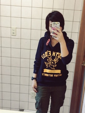 「johnbull」｜「アイテム（アナログ腕時計）」を使った、さぼまま㊻さん（レディース・158cm）の春コーディネート