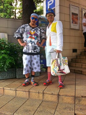 「DANIEL PALILLO（ダニエル パリッロ）のアイテム（トップス）」を使った、たかやんさん（メンズ・169cm）の夏コーディネート