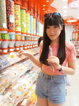 「8seconds（エイトセカンズ）のアイテム（バッグ）」を使った、Suki Leungさん（レディース・164cm）の春コーディネート