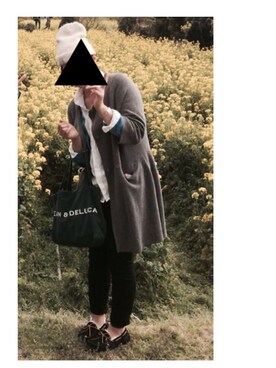 「UGG（アグ）の【2014年秋冬モデル】UGG Australia / WMNS Dakota（モカシン/デッキシューズ、ブラック系）」を使った、atty,,,さん（レディース・163cm）の秋コーディネート