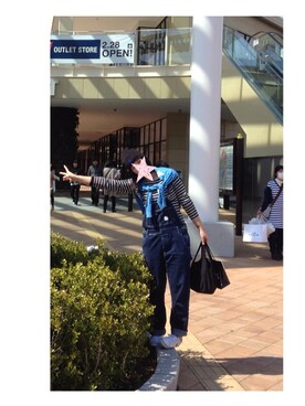 「niko and...（ニコアンド）のアイテム（カーディガン/ボレロ、ブルー系）」を使った、atty,,,さん（レディース・163cm）の秋コーディネート