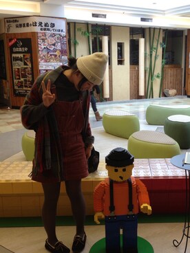 「UGG（アグ）の【2014年秋冬モデル】UGG Australia / WMNS Dakota（モカシン/デッキシューズ、ブラック系）」を使った、atty,,,さん（レディース・163cm）の秋コーディネート