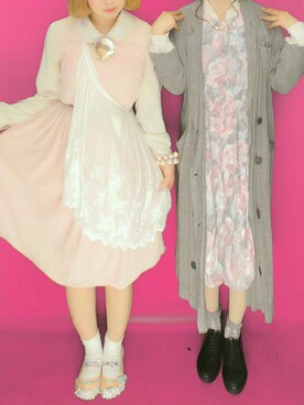 「Grimoire（グリモワール）のアイテム（その他）」を使った、くうさん（レディース・149cm）の夏コーディネート