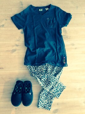 「SCOTCH & SODA（スコッチ アンド ソーダ）のアイテム（トップス）」を使った、ｕｍｉｃａ☁︎さん（キッズ・110cm）の秋コーディネート