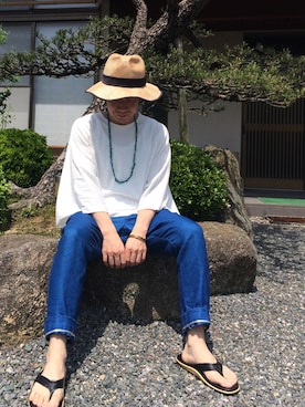「kimono」｜「アイテム（帽子）」を使った、hiroshiさん（メンズ・163cm）の春コーディネート