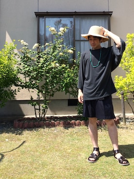 「kimono」｜「アイテム（帽子）」を使った、hiroshiさん（メンズ・163cm）の春コーディネート