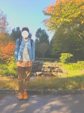 「BEAUTY&YOUTH UNITED ARROWS（ビューティーアンドユースユナイテッドアローズ）のアイテム（ノーカラージャケット）」を使った、ma-ruさん（メンズ・180cm）の秋コーディネート