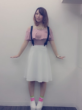 「ギャルスター」｜高橋 杏さん（レディース・163cm・10代）の夏コーディネート