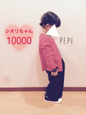 「2月WEARバレンタインカラー(赤or茶)」｜pepeさん（キッズ・90cm）の冬コーディネート