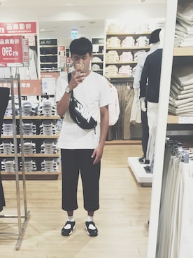 「NIKE(ナイキ)のアイテム(ショルダーバッグ)」を使った、Boltさん(メンズ・178cm)の夏コーディネート