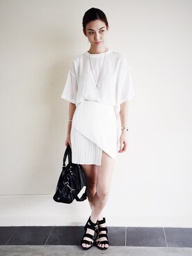 「asos（エイソス）のアイテム」を使った、Jayne Thamさん（レディース・165cm）の秋コーディネート
