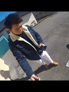 「Gopro」｜はやかわりゅうすけさん（メンズ・164cm）の冬コーディネート