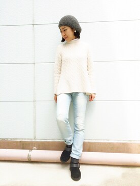 atsumi_kuwabaraさん（レディース・158cm）の冬コーディネート