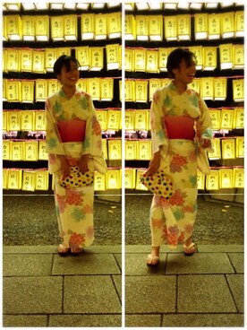 「アイテム（クラッチバッグ）」を使った、atsumi_kuwabaraさん（レディース・158cm）の夏コーディネート