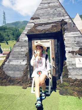 「フジロック2015」｜atsumi_kuwabaraさん（レディース・158cm）の夏コーディネート