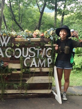 「アイテム（サングラス）」を使った、atsumi_kuwabaraさん（レディース・158cm）の秋コーディネート