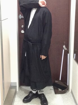 「PARADOX（パラドックス）のアイテム（その他アウター）」を使った、がっちさん（メンズ・163cm）の冬コーディネート