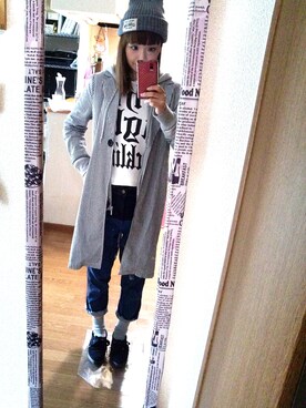 「NOMINE（ノミネ）のアイテム（その他アウター）」を使った、minakoさん（メンズ・160cm）の秋コーディネート