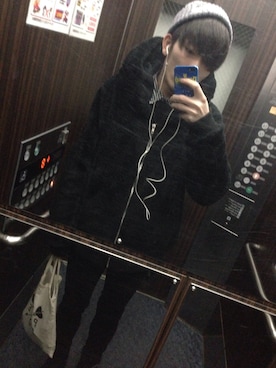 「Deviluse（Deviluse）のアイテム（ジャケット/アウター）」を使った、しまだ りゅーじさん（メンズ・168cm）の冬コーディネート