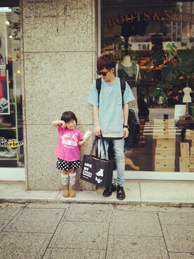 「H&M（エイチ・アンド・エム）のアイテム（その他パンツ）」を使った、ドゥ♪さん（メンズ・166cm）の夏コーディネート