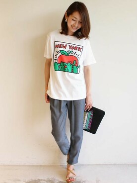 BEAUTY&YOUTH オフィススタッフ 02さん（レディース・163cm）の夏コーディネート