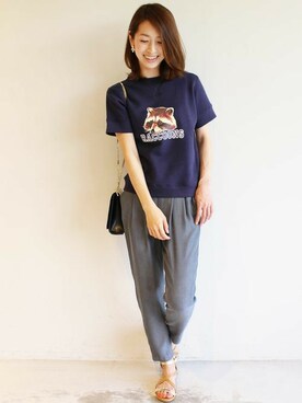 BEAUTY&YOUTH オフィススタッフ 02さん（レディース・163cm）の夏コーディネート