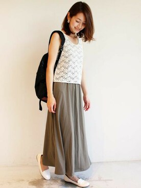 BEAUTY&YOUTH オフィススタッフ 02さん(レディース・163cm)の夏コーディネート