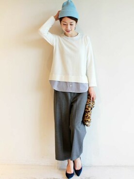 BEAUTY&YOUTH オフィススタッフ 02さん（レディース・163cm）の秋コーディネート