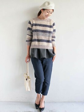 BEAUTY&YOUTH オフィススタッフ 02さん（レディース・163cm）の秋コーディネート