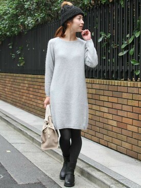 BEAUTY&YOUTH オフィススタッフ 02さん（レディース・163cm）の冬コーディネート