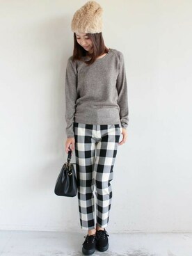 BEAUTY&YOUTH オフィススタッフ 02さん(レディース・163cm)の冬コーディネート