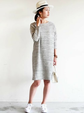 「ハットコーデ」｜BEAUTY&YOUTH オフィススタッフ 02さん（レディース・163cm）の冬コーディネート