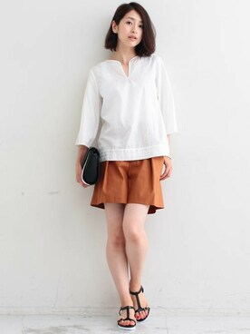 BEAUTY&YOUTH オフィススタッフ 02さん（レディース・163cm）の夏コーディネート