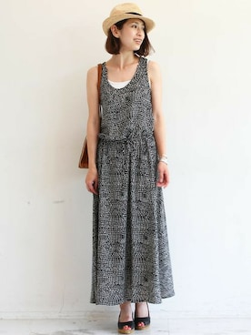 BEAUTY&YOUTH オフィススタッフ 02さん（レディース・163cm）の夏コーディネート