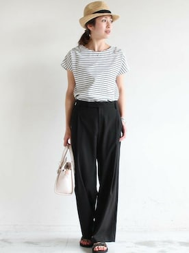 BEAUTY&YOUTH オフィススタッフ 02さん（レディース・163cm）の夏コーディネート