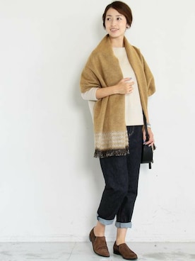 BEAUTY&YOUTH オフィススタッフ 02さん（レディース・163cm）の冬コーディネート