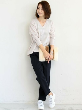 BEAUTY&YOUTH オフィススタッフ 02さん（レディース・163cm）の冬コーディネート