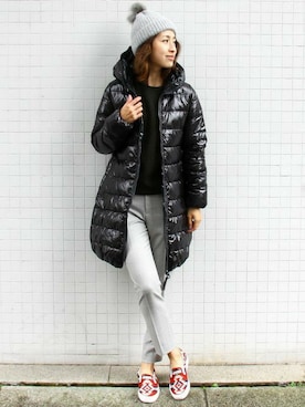 「PENDLETON（ペンドルトン）のアイテム（シューズ）」を使った、BEAUTY&YOUTH オフィススタッフ 02さん（レディース・163cm）の冬コーディネート