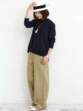「先行予約」｜BEAUTY&YOUTH オフィススタッフ 02さん（レディース・163cm）の冬コーディネート