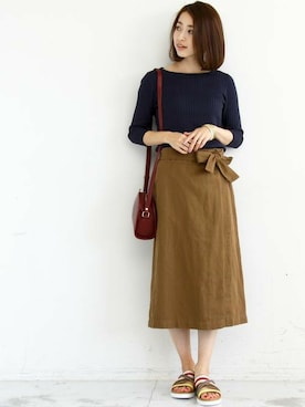 BEAUTY&YOUTH オフィススタッフ 02さん（レディース・163cm）の冬コーディネート