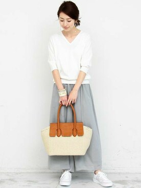 BEAUTY&YOUTH オフィススタッフ 02さん（レディース・163cm）の夏コーディネート