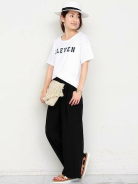 BEAUTY&YOUTH オフィススタッフ 02さん（レディース・163cm）の夏コーディネート