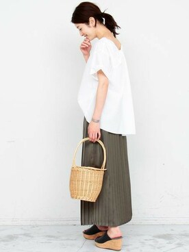 BEAUTY&YOUTH オフィススタッフ 02さん（レディース・163cm）の夏コーディネート