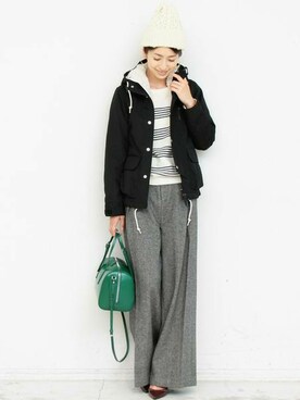 「マウンテンパーカ」｜BEAUTY&YOUTH オフィススタッフ 02さん（レディース・163cm）の夏コーディネート