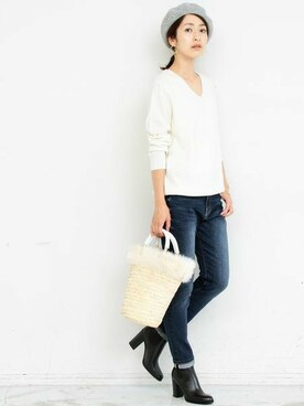 BEAUTY&YOUTH オフィススタッフ 02さん(レディース・163cm)の秋コーディネート